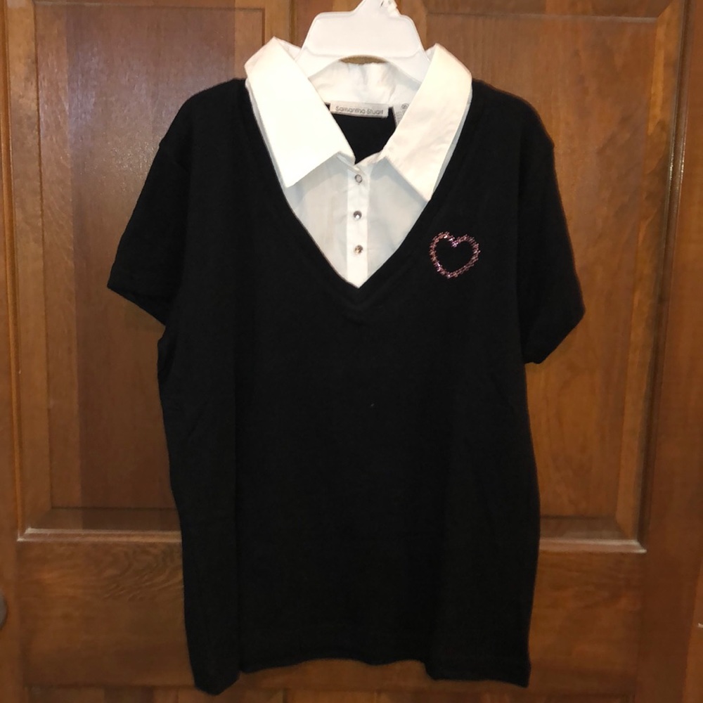 Black and white shirt